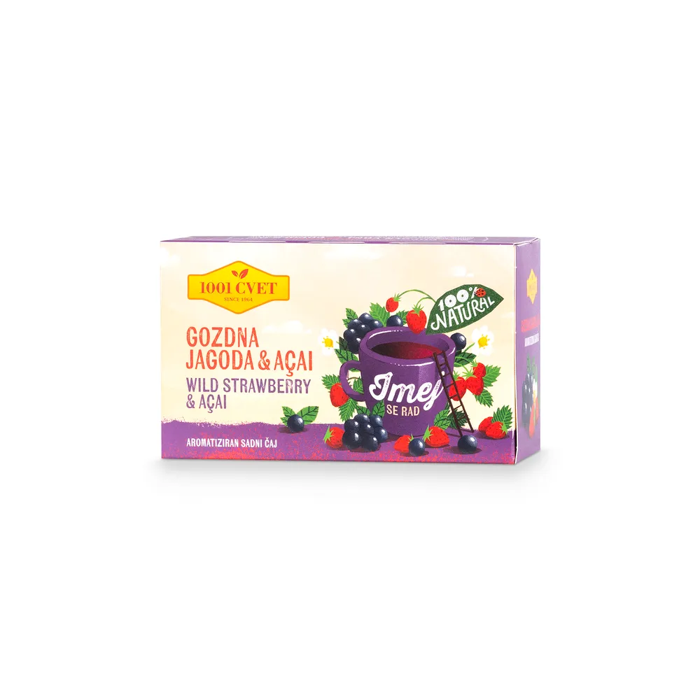 1001 Cvet Čaj Gozdna Jagoda&Acai 50G