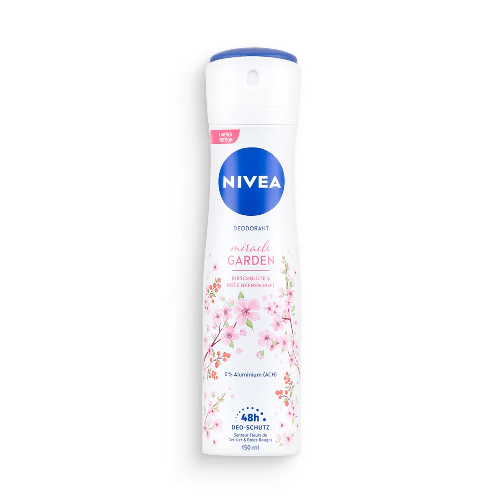 Nivea Deo Spray 150Ml Miracle Garden Cherry Blossom&Red Berries