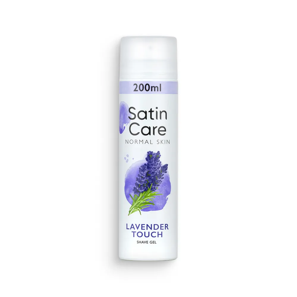 Gillette Satin Care Shaving Gel 200Ml Lavender Touch