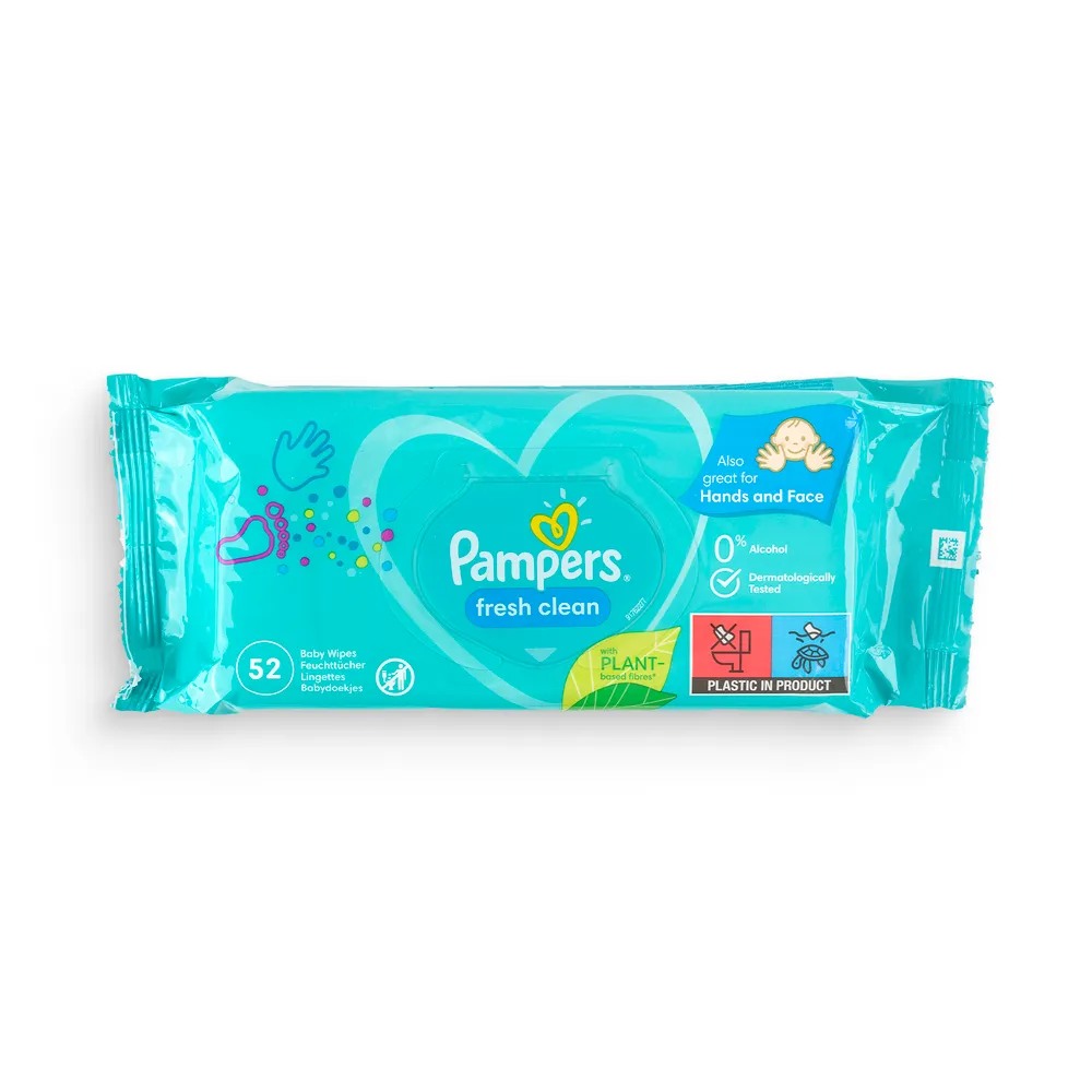 Pampers Baby Wipes 52Pcs Fresh Clean
