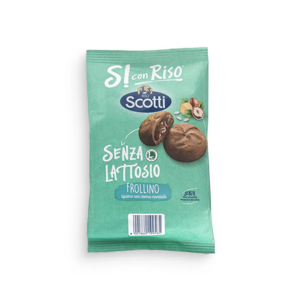 Riso Scotti Frollino Biscuits Hazelnut Cream Lactose-Free 200G