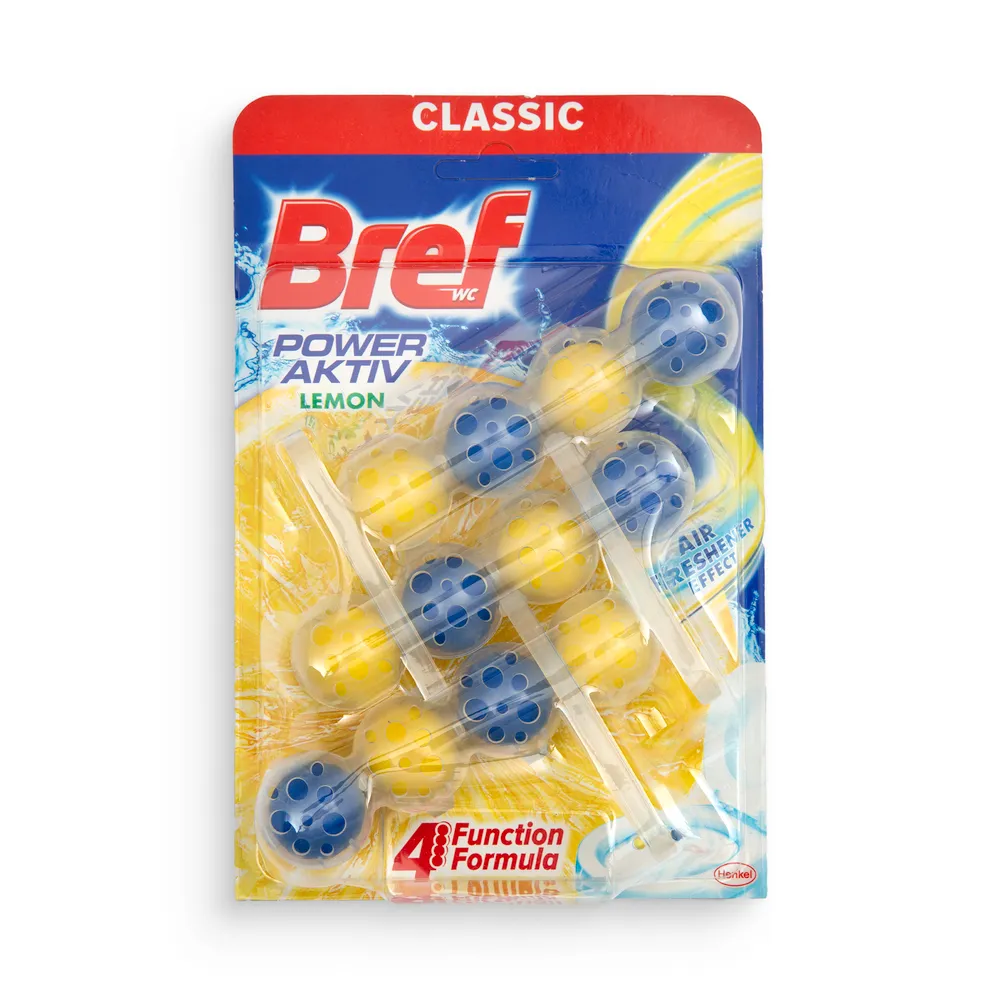Bref 3X50G Power Active Lemon Toilet Cube
