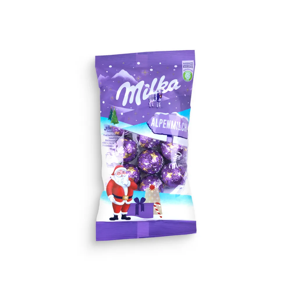 Milka Christmas Balls Alpine Milk 100 G