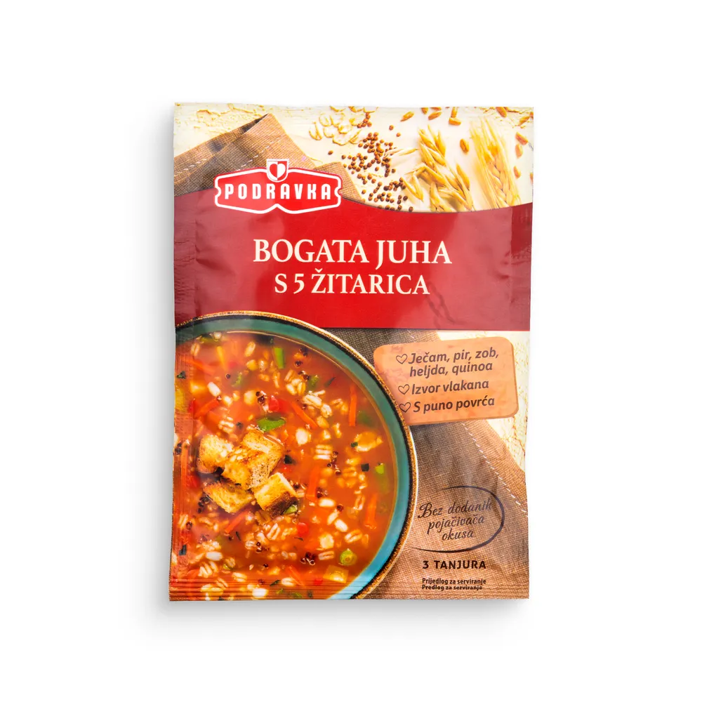 Bogata Juha 5 Žit 80G