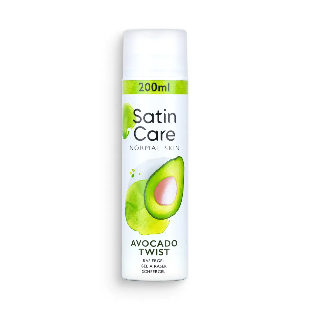 Gillette Satin Care Shaving Gel 200Ml Avocado Twist