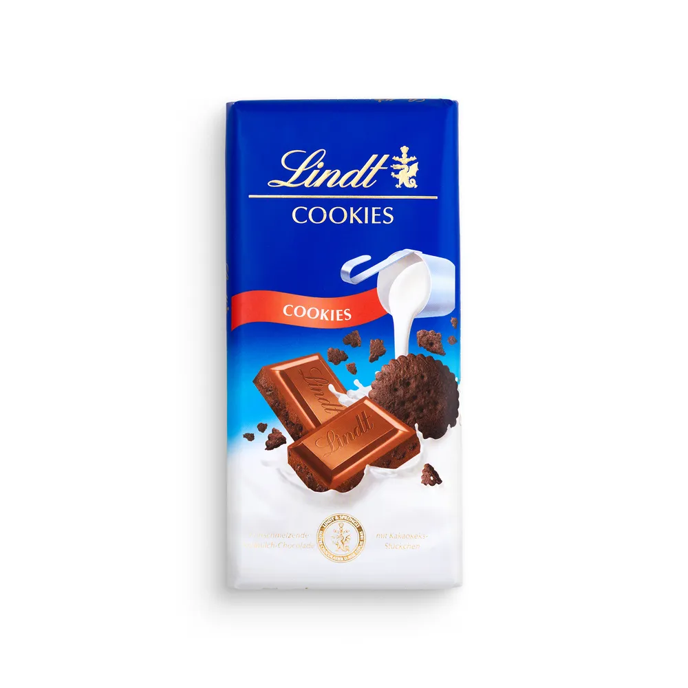 Lindt Swiss Classic Milk Chocolate With Cookies 100G