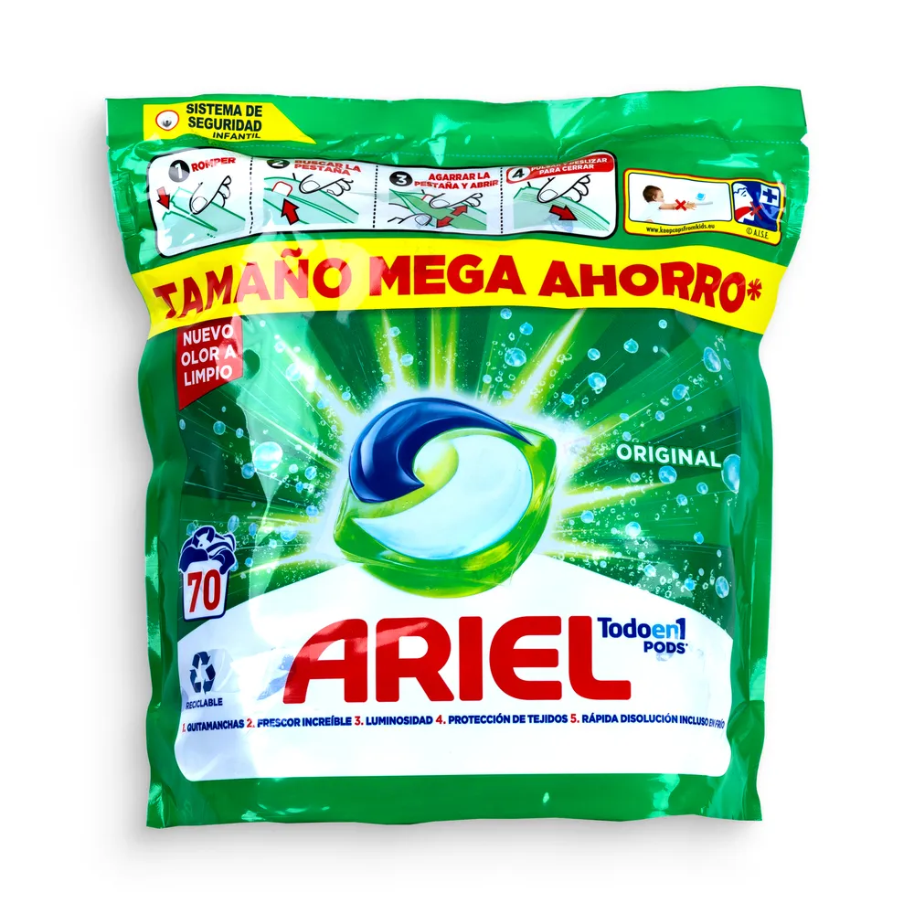 Ariel Washing Caps 70Pcs All In 1 Original