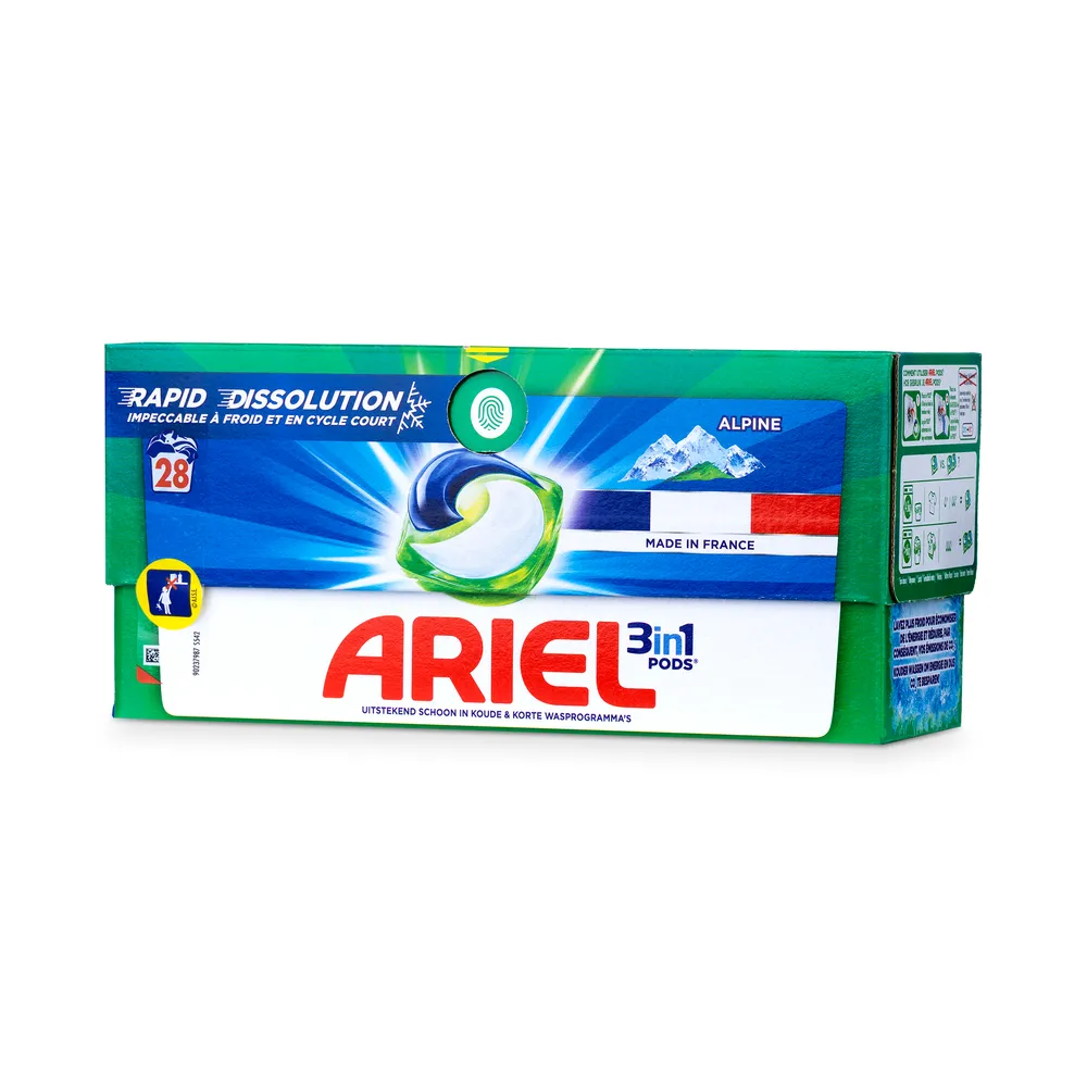 Ariel Washing Caps 28Pcs 3In1 Alpine