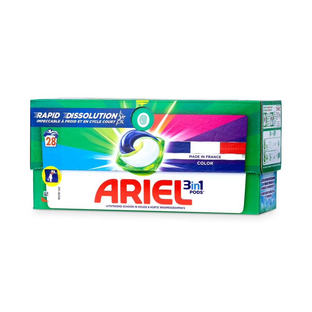 Ariel Washing Caps 28Pcs 3In1 Color