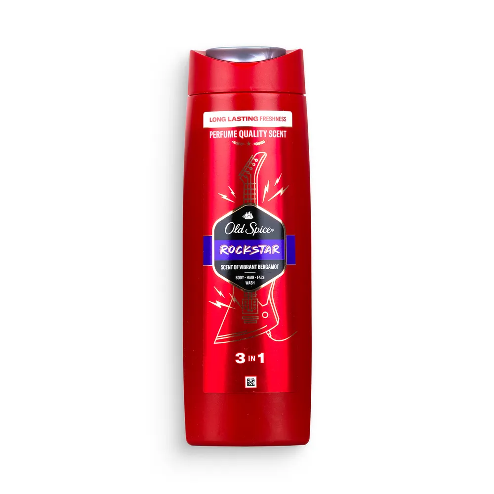 Old Spice Shampoo And Shower Gel 400Ml 3In1 Rockstar
