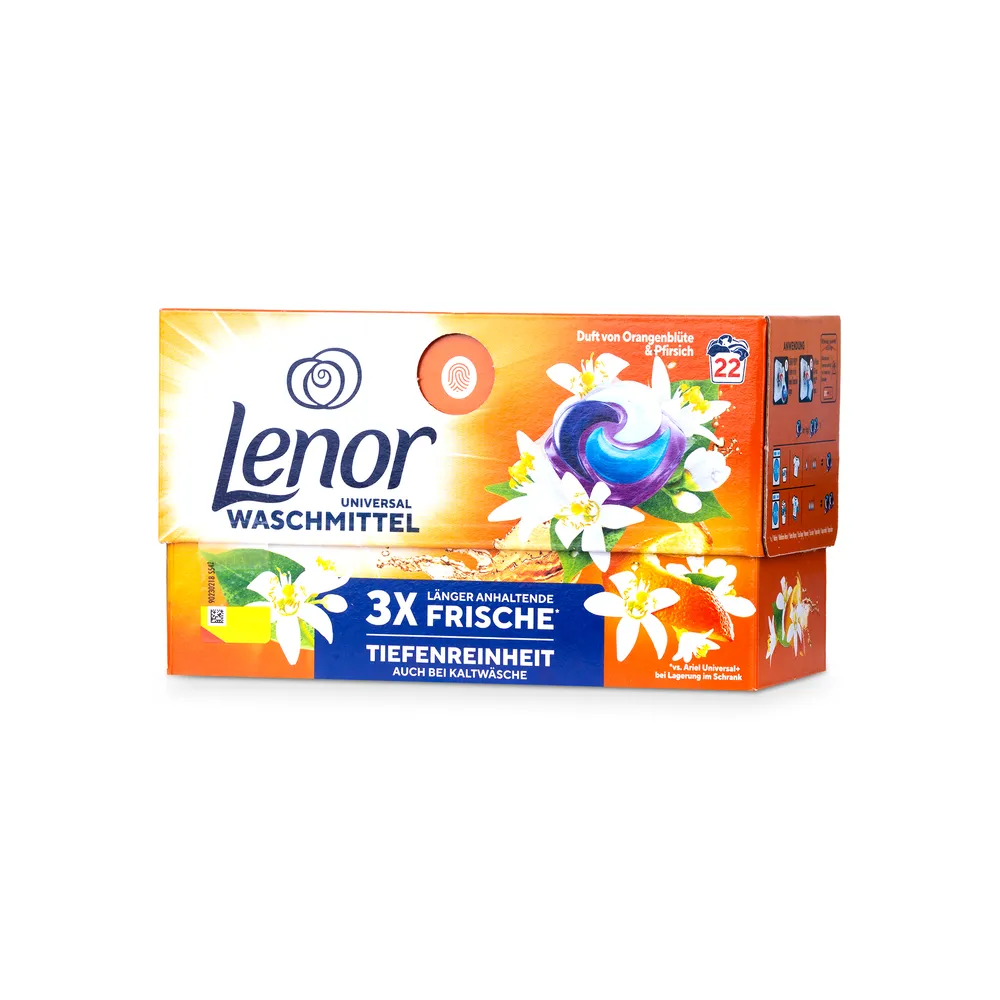 Lenor Washing Caps 22Pcs Universal Orange Blossom&Peach