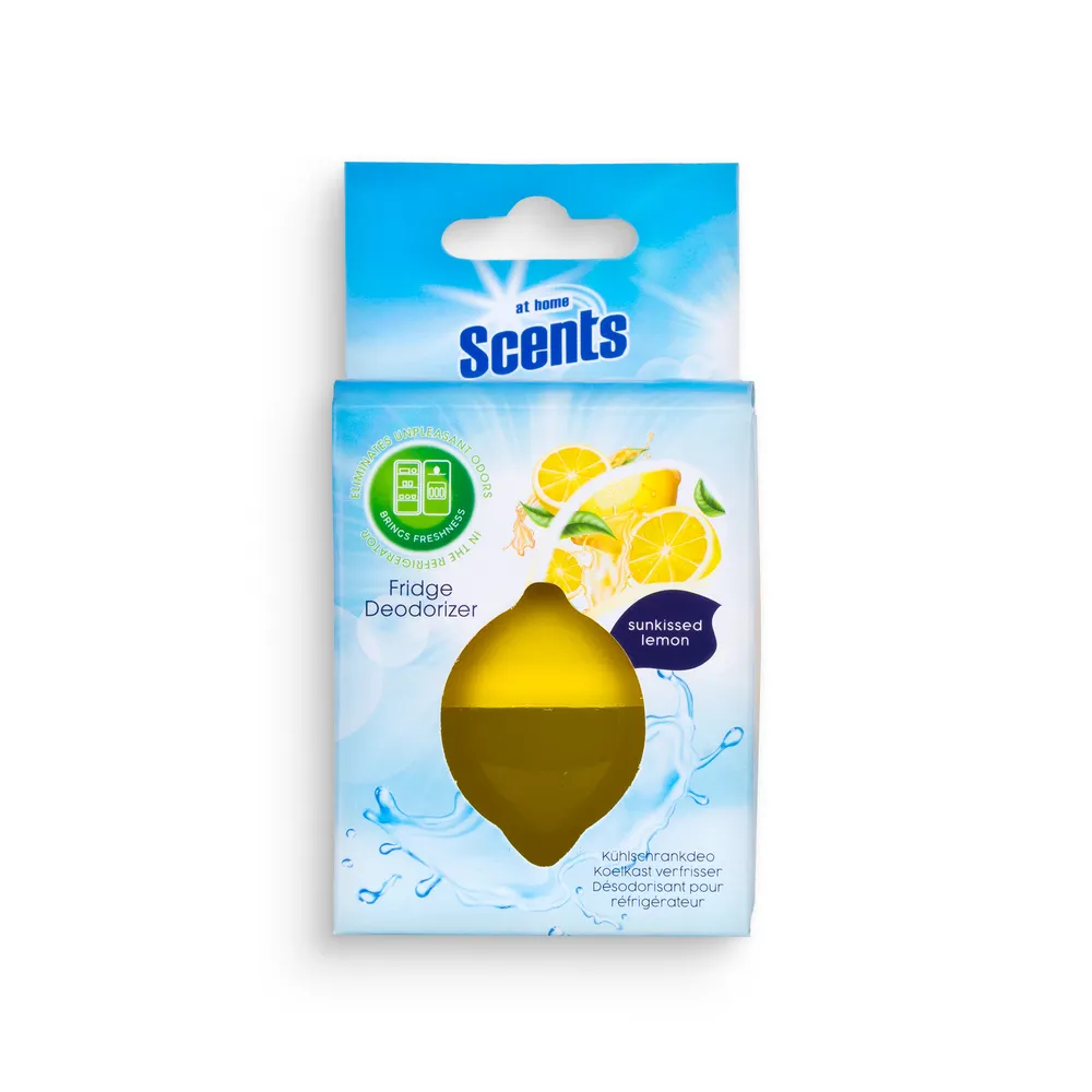 At Home Scents Shelf Display 12Pcs Refrigerator Air Freshener 30Gr Lemon