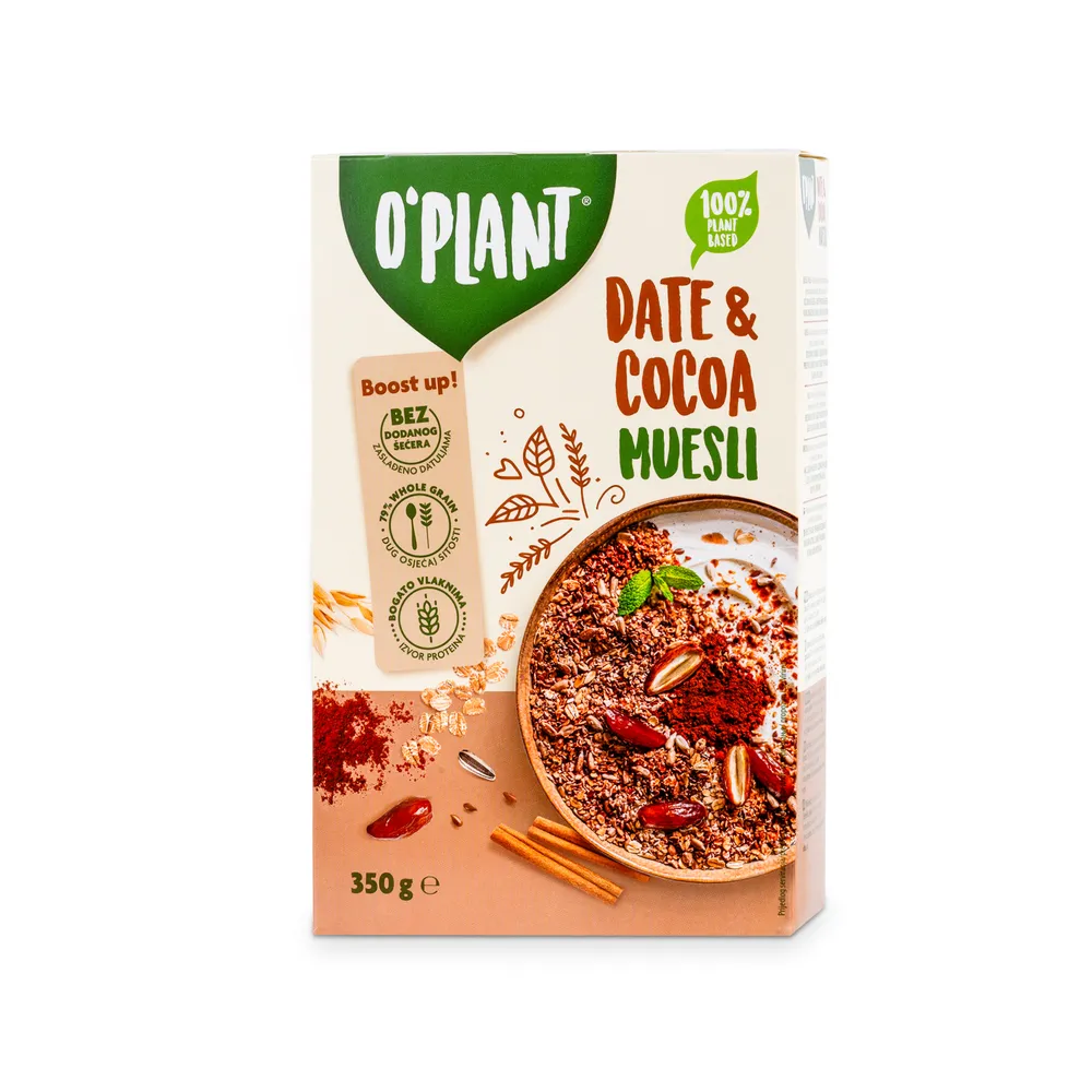 O'Plant Muesli Z Datlji In Kakavom 350G