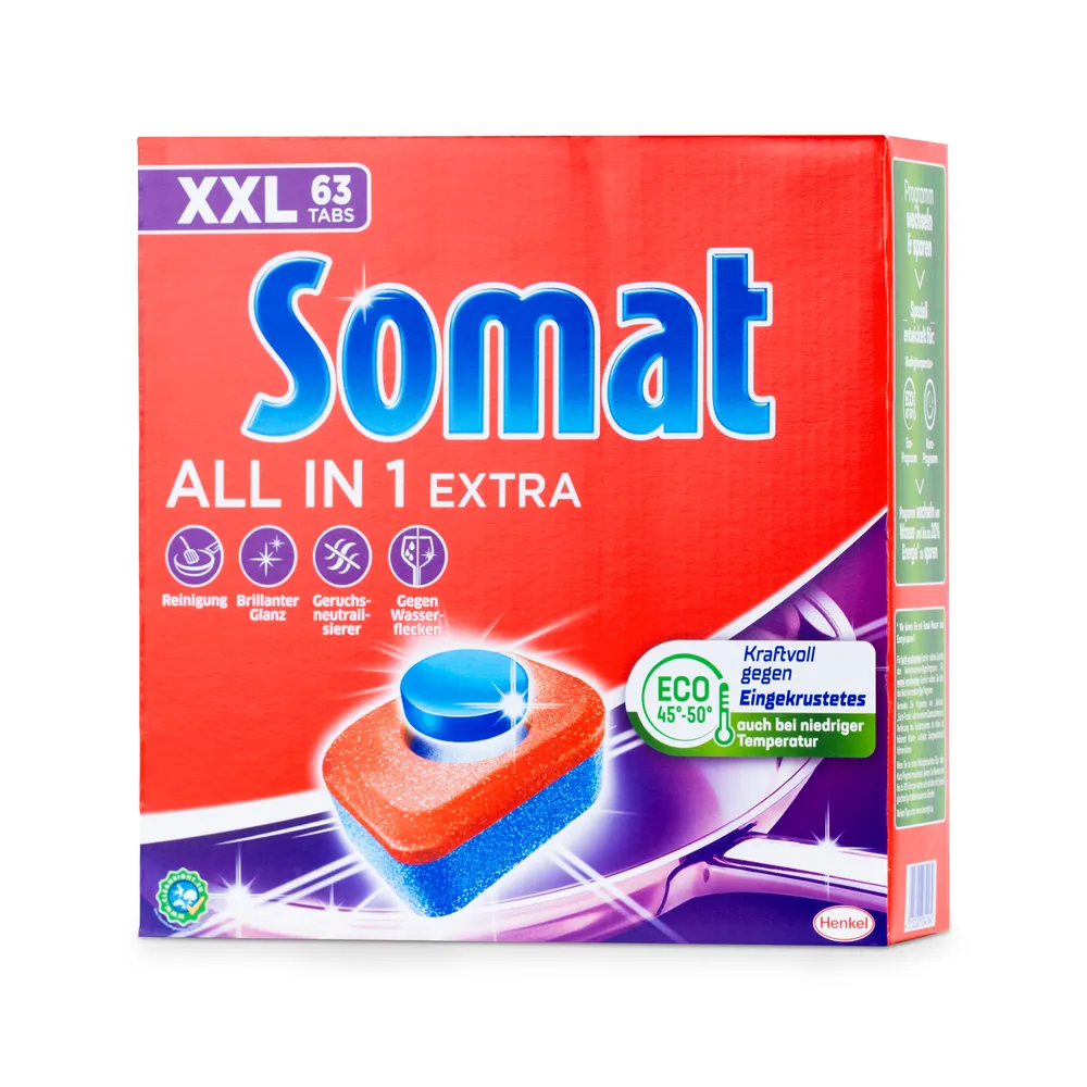 Somat Dishwasher Tabs 63Pcs All In 1 Extra