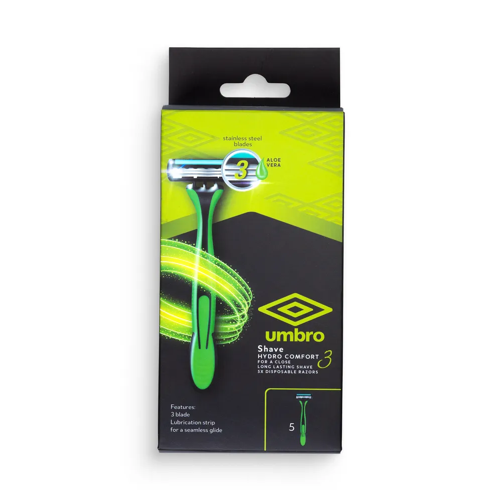 Umbro Disposable Razors Shave Hydro Comfort 3 Green
