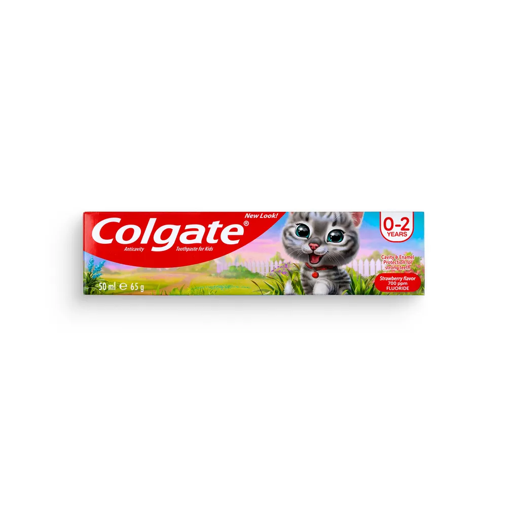 Colgate Toothpaste 50Ml For Kids Junior Strawberry (0-2Y)