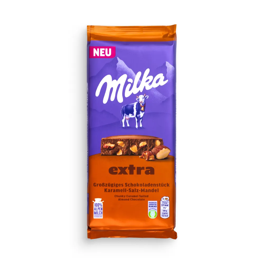 Milka Extra Caramel Almond 190G