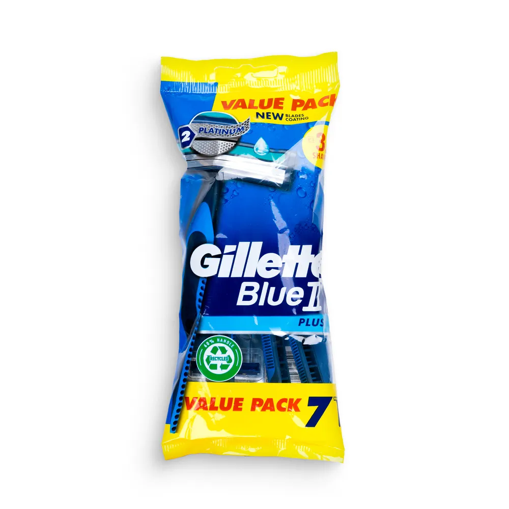 Gillette Blue 2 Disposable Razors 7Pcs Plus