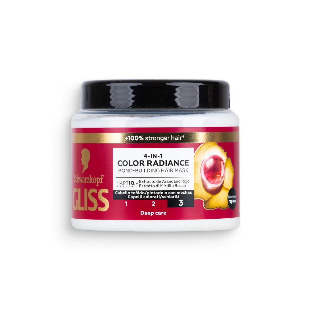 Gliss Hair Mask 400Ml 4In1 Jar Color Radiance