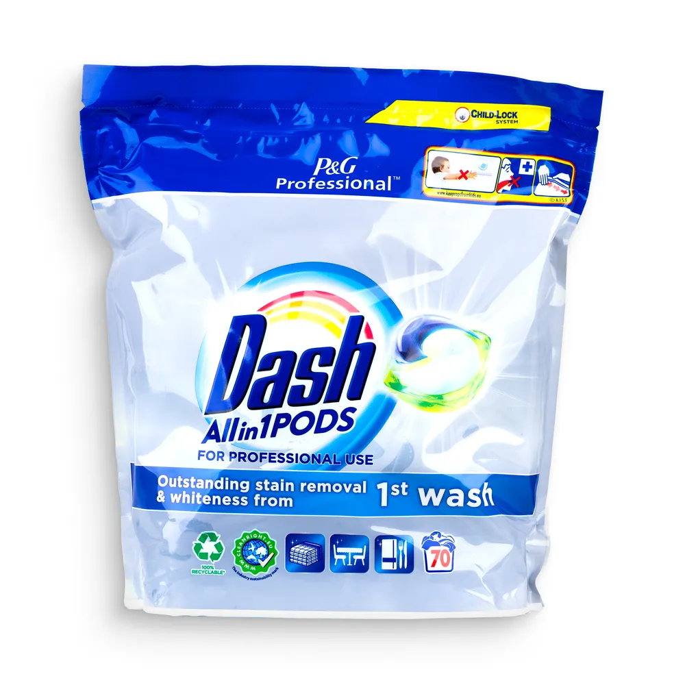 Dash Washing Caps 70Pcs All In 1 Professional