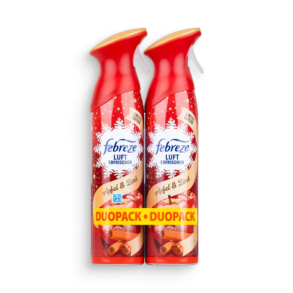 Febreze Aerosol Air Freshener 2X185Ml Apple&Cinnamon