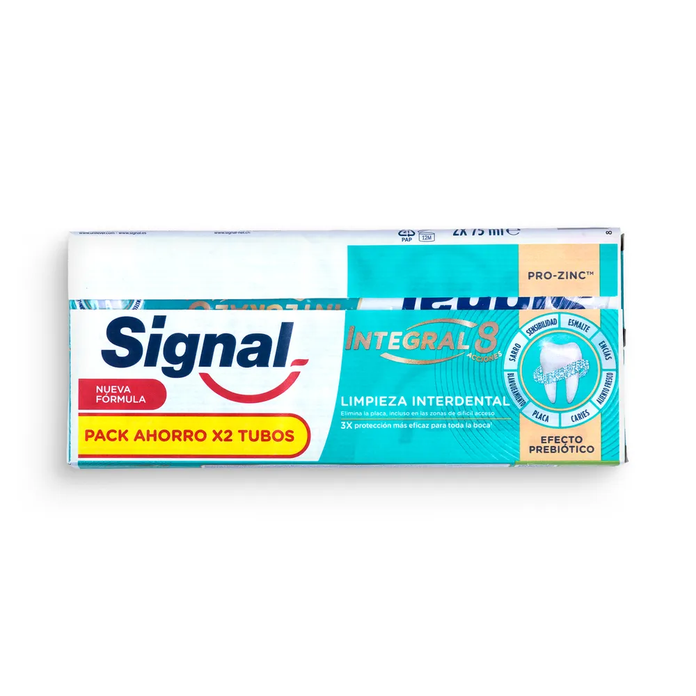 Signal Integral 8 Toothpaste 2X75Ml Interdent