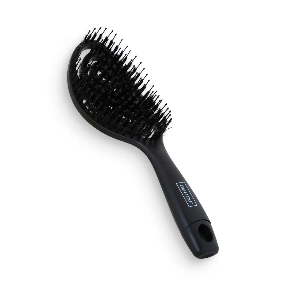 Sence Collection Hair Brush Paddle Glitz And Glam Perfectly Black