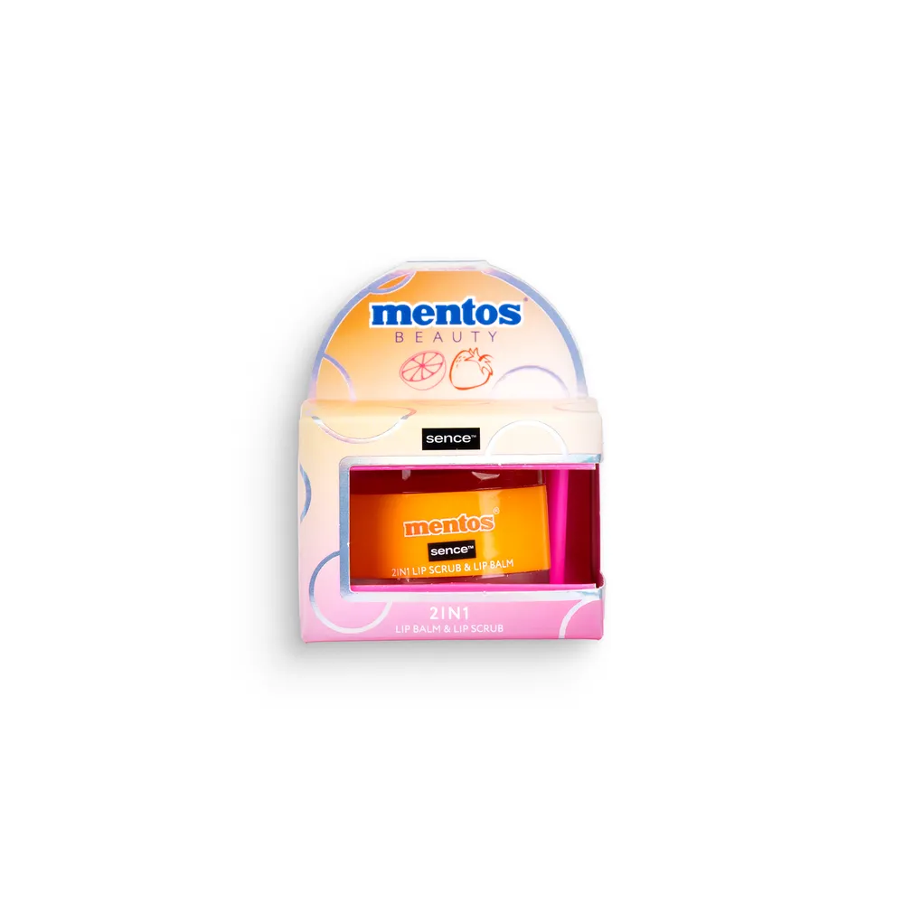 Perfetti Mentos Lip Balm 10Gr 2In1 Sugar Scrub Raspberry