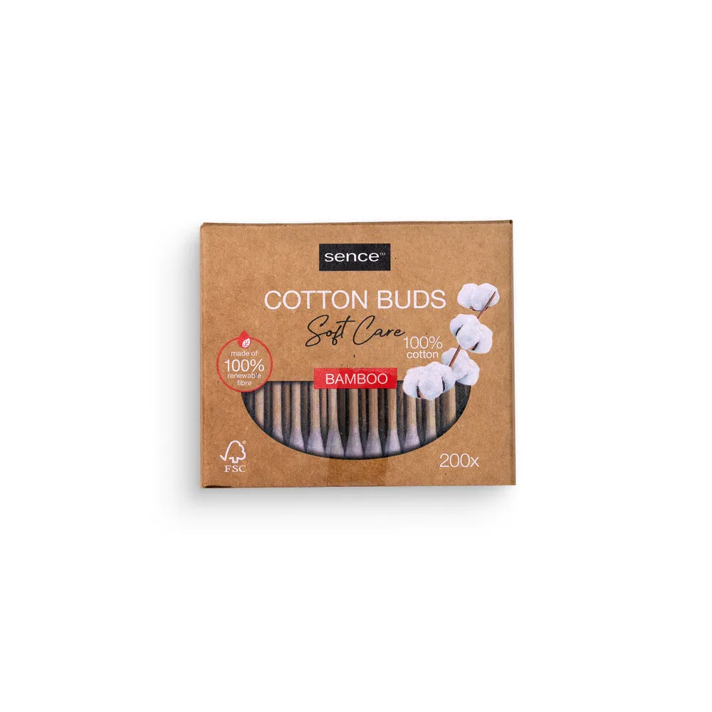 Sence Cotton Buds 200Pcs Bamboo Basic