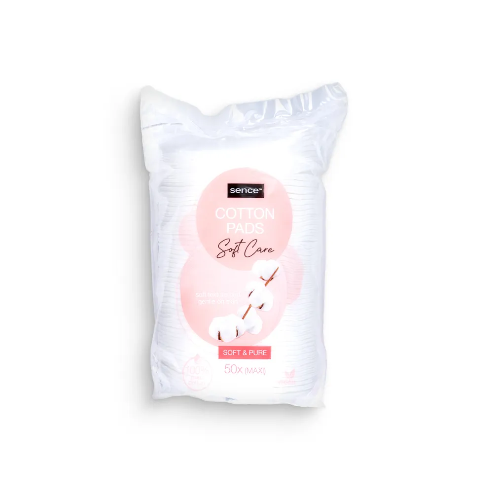 Sence Cotton Pads 50Pcs Soft&Pure Basic Oval