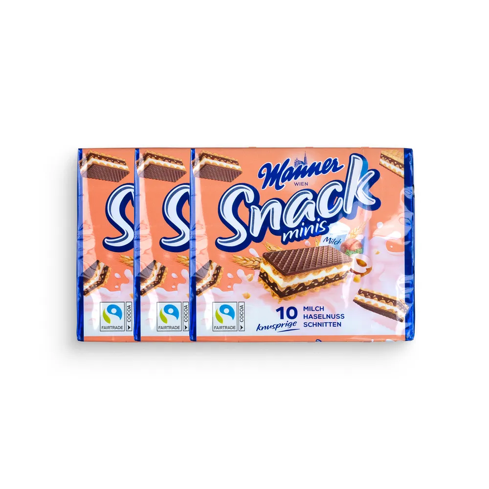 Manner Snack Minis Milk 3X75G