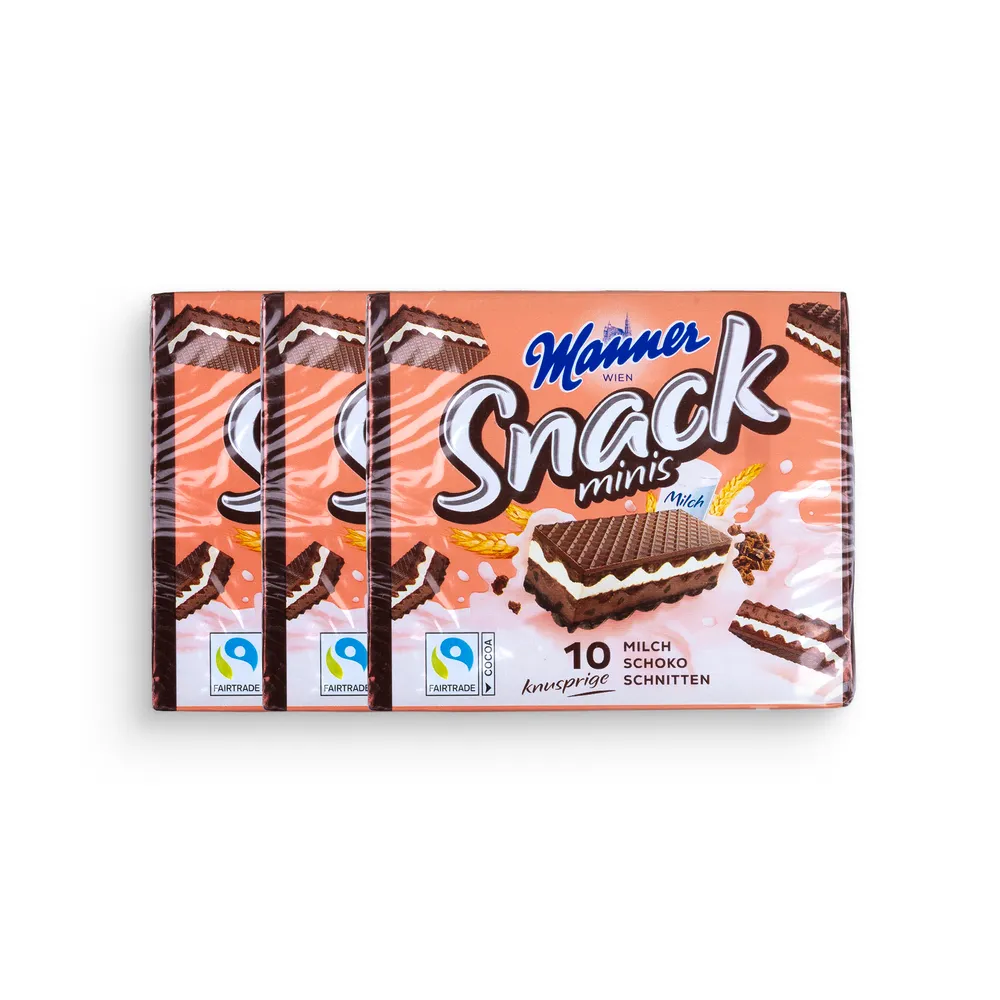 Manner Snack Minis Choco 3X75G