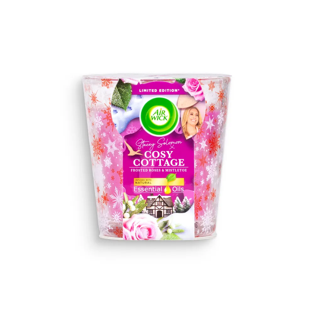Air Wick Candle 105Gr Stacey Solomon Cosy Cottage Frosted Roses&Mistletoe