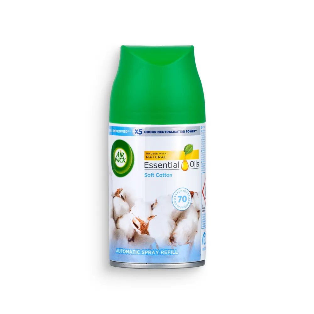 Air Wick Freshmatic Automatic Refill Air Freshener 250Ml Pure Cotton Essential Oils