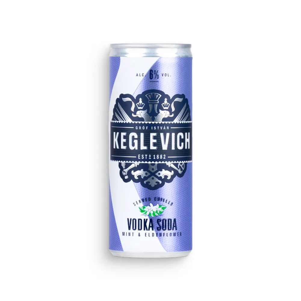 Keglevich Vodka Soda Mint & Elderflower 6% Vol. 0