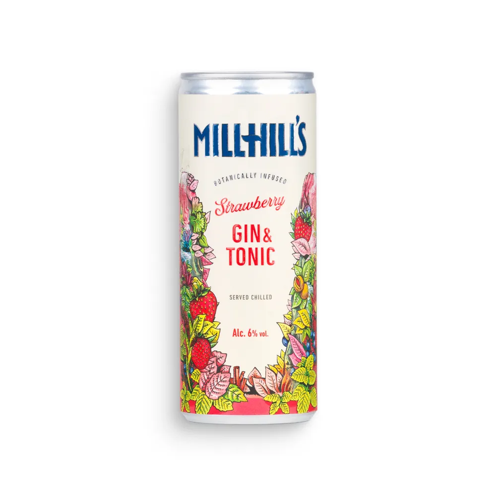 Millhill'S Strawberry Gin & Tonic 6% Vol. 0