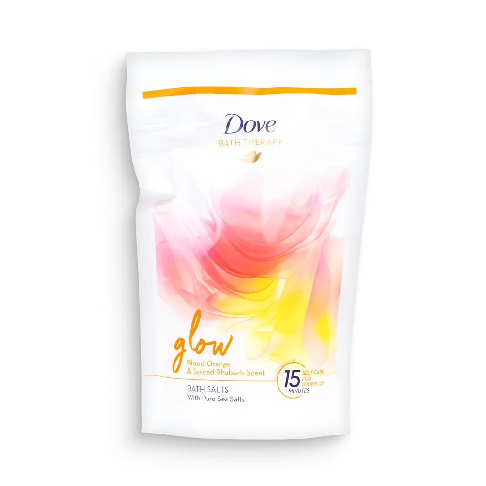 Dove Bath Salt 400Gr Bath Therapy Glow Blood Orange&Spices Rhubarb