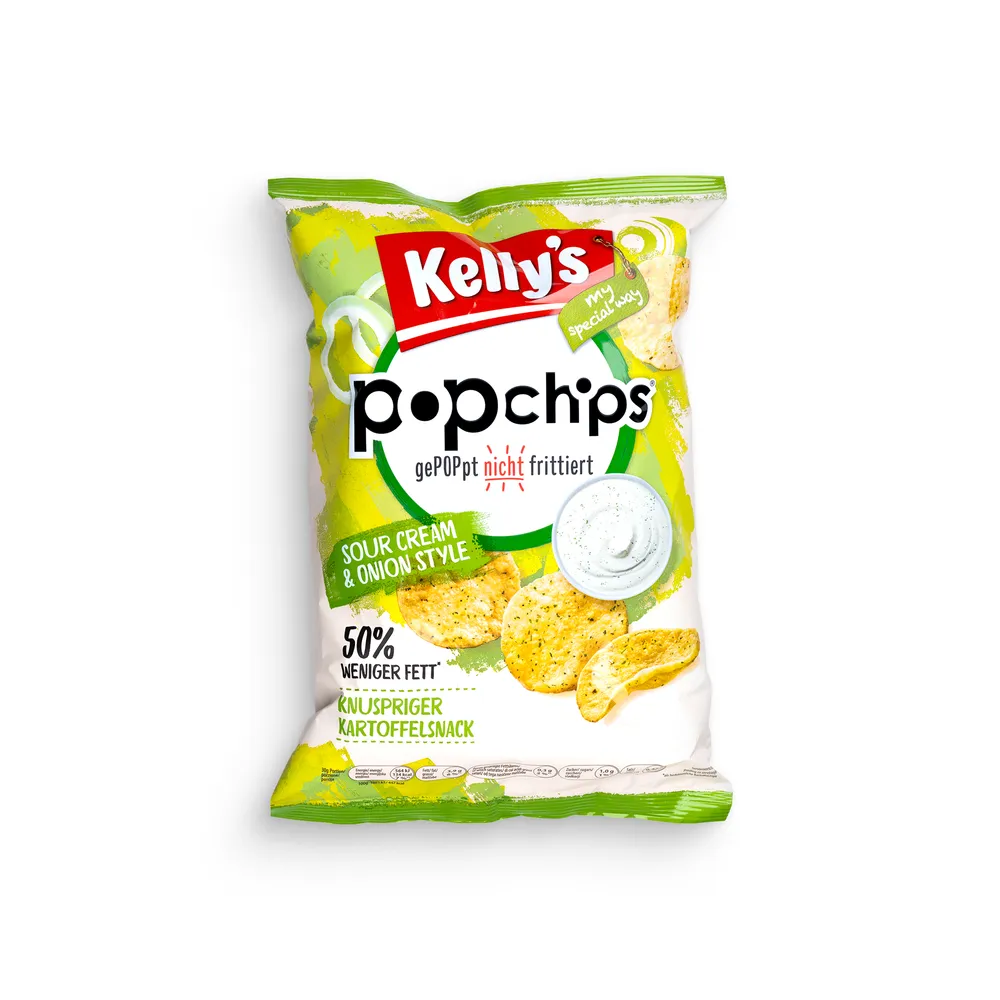 Kelly'S Popchips Sour Cream And Onion 70G