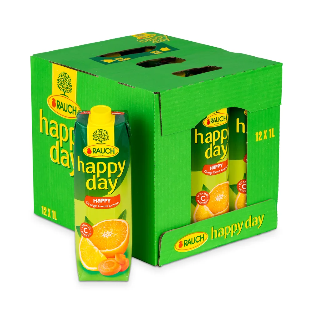 Rauch Happy Day Pomaranča-Korenje-Limona 12X1L