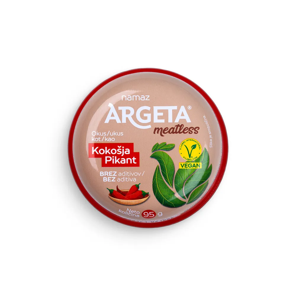 Argeta Meatless Vegan - Okus Kokošja Pikant 95G