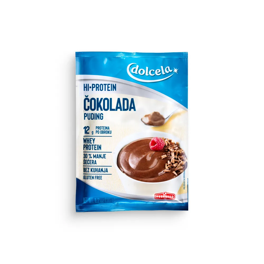 Dolcela Hi Protein Čokolada Puding 35G