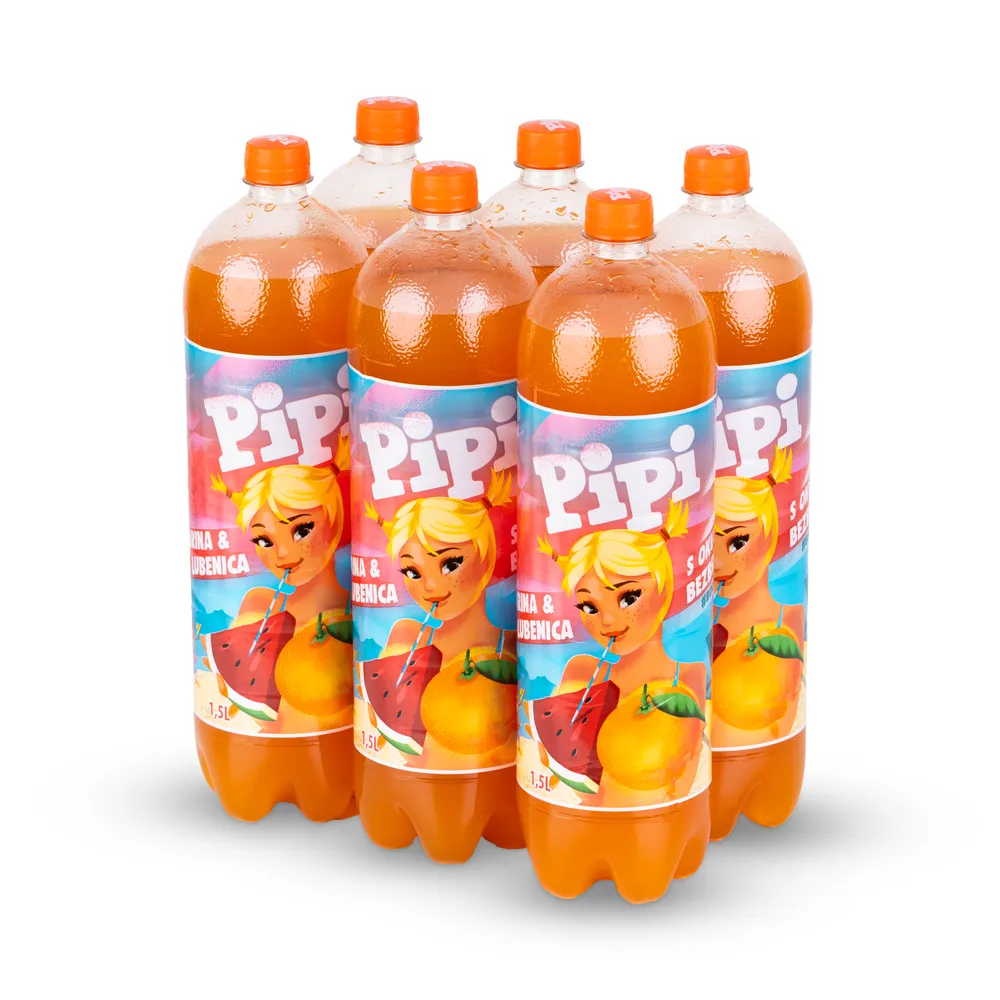 Pipi Mandarina-Lubenica 6X1,5L