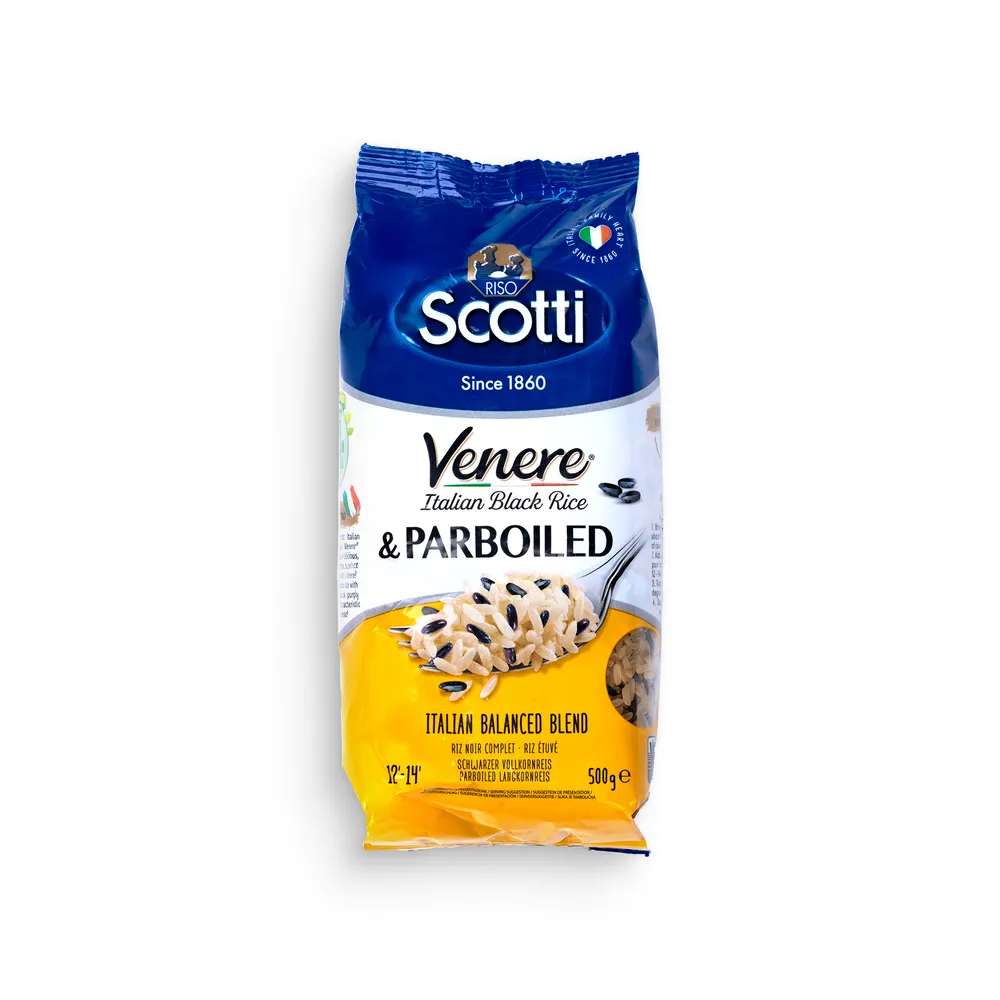Riso Scotti Venere Italian Black Rice & Parboiled 500G