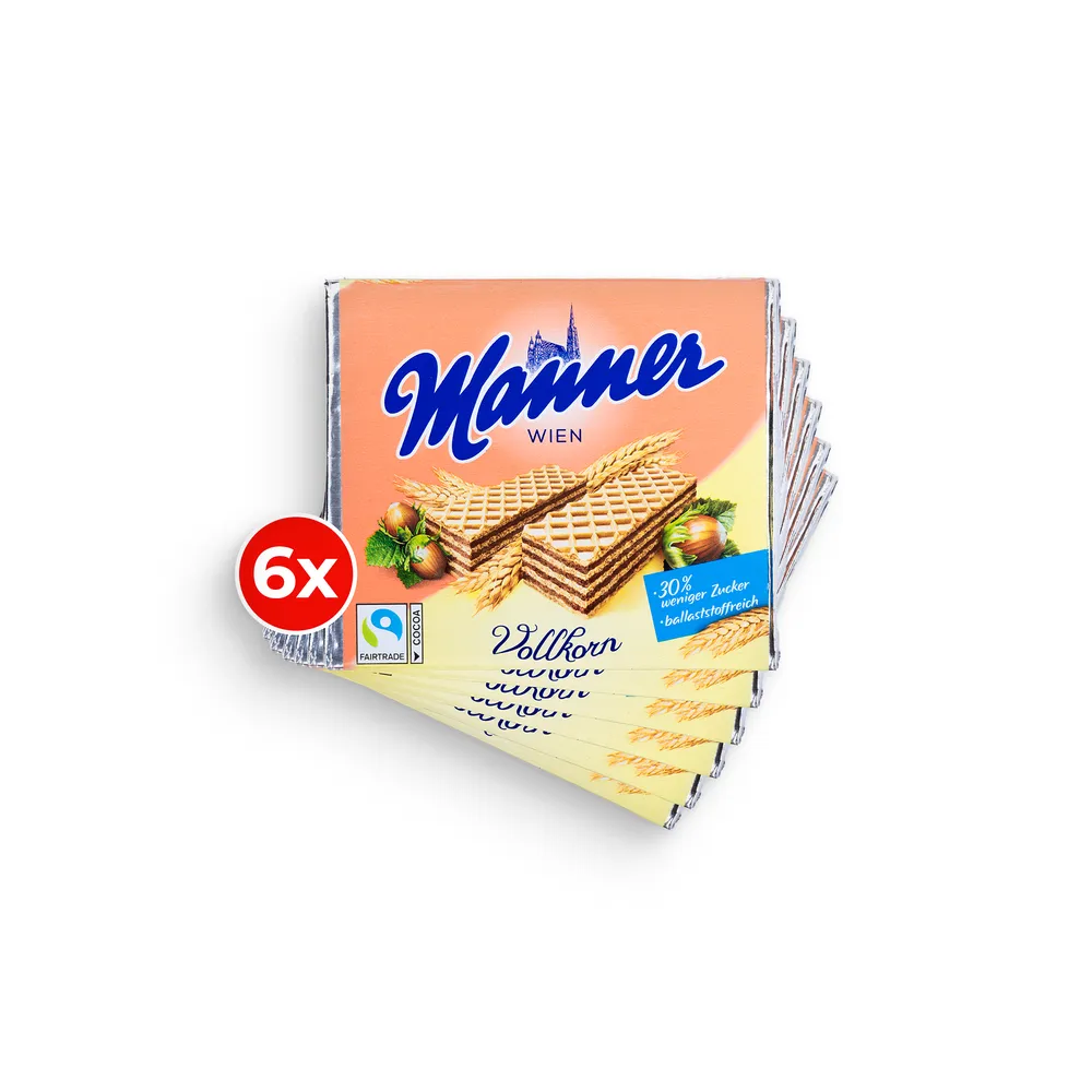 Manner Volkorn Napolitaner 6 X 75G