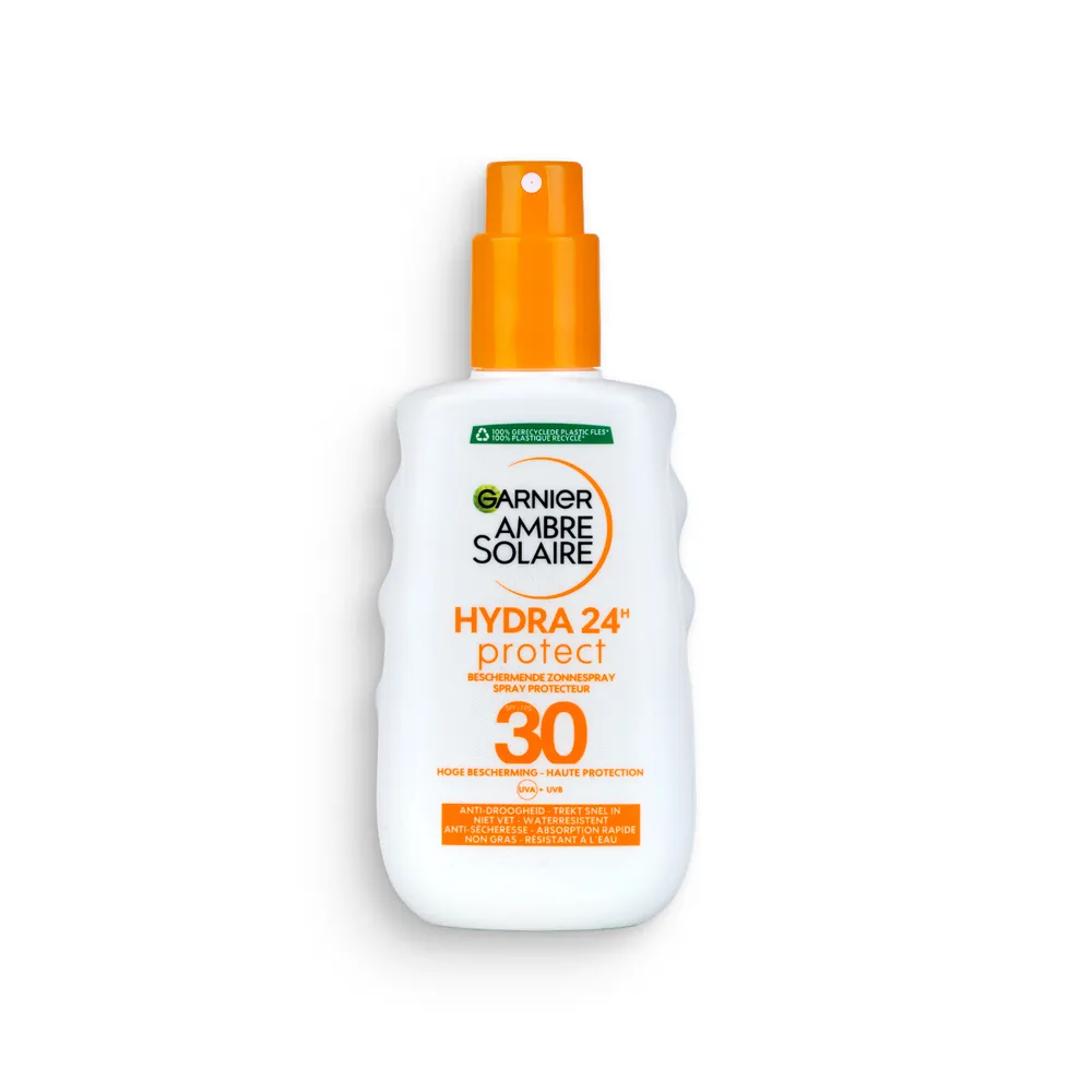 Garnier Ambre Solaire Sunscreen Spray 200Ml Pump Hydra Protect 24H Spf30