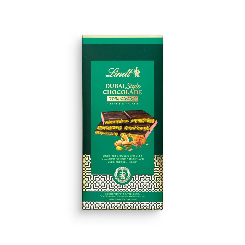 Lindt Dubai Style Tafel Dark 145g