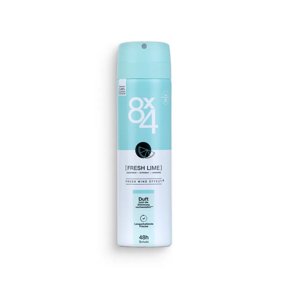 8X4 Deo Spray 150Ml Fresh Lime
