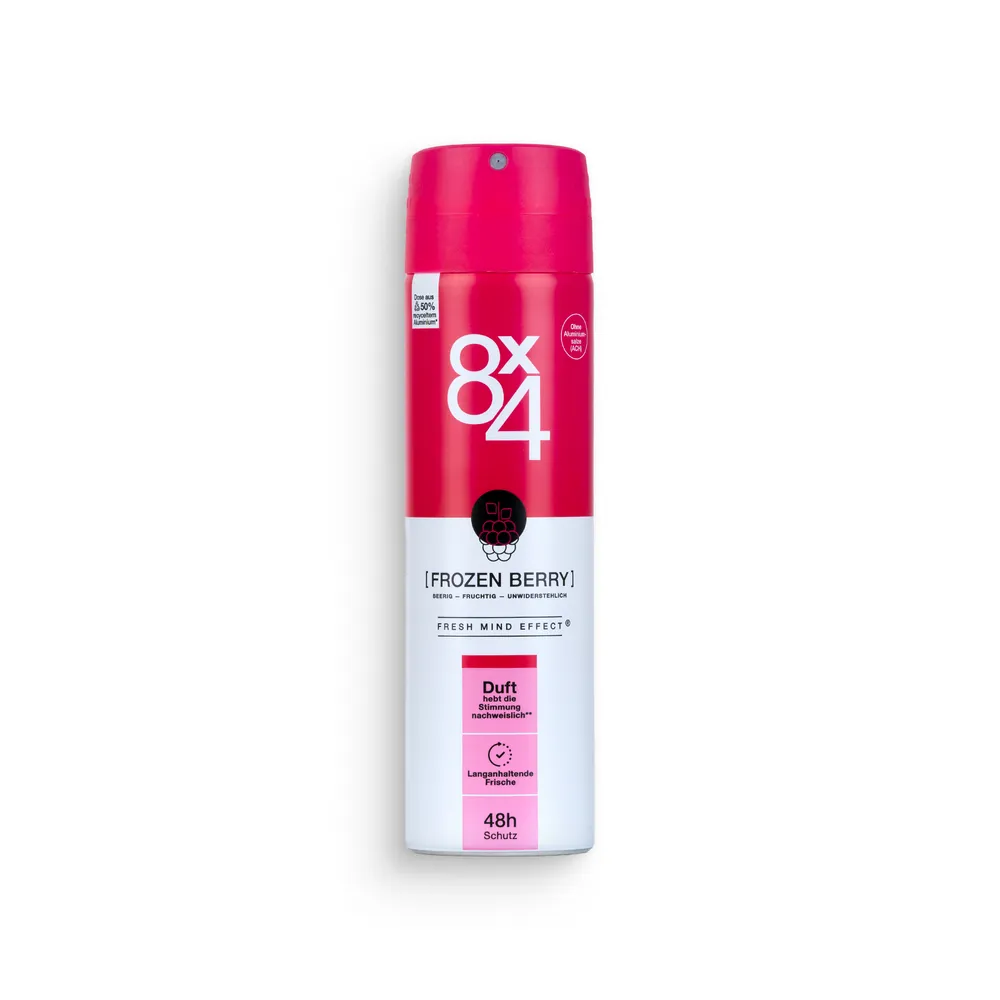 8X4 Deo Spray 150Ml Frozen Berry
