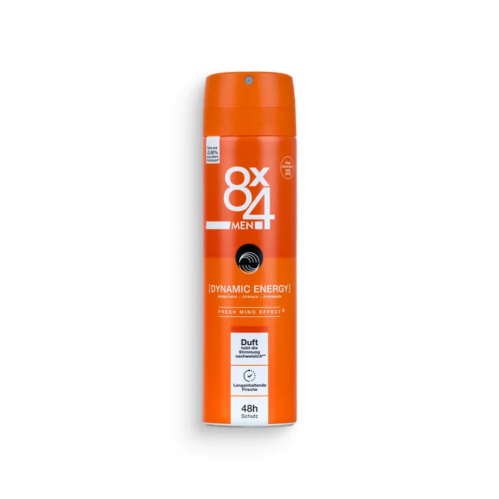 8X4 Deo Spray 150Ml Dynamic Energy