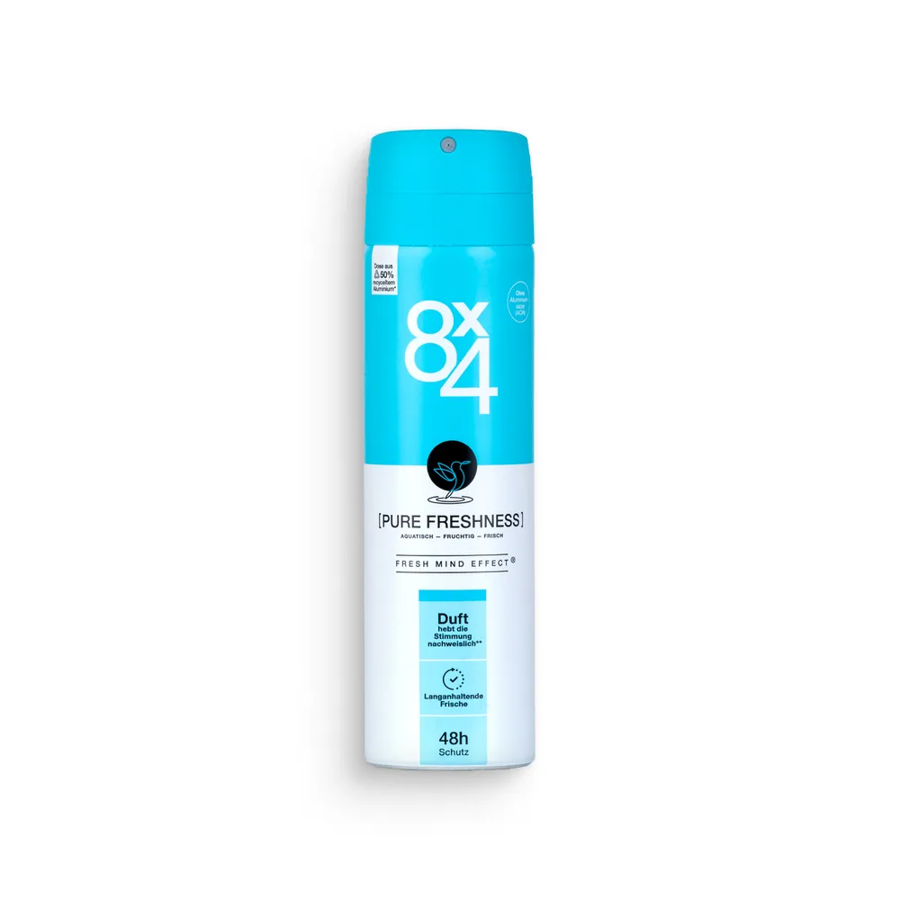 8X4 Deo Spray 150Ml Pure Freshness
